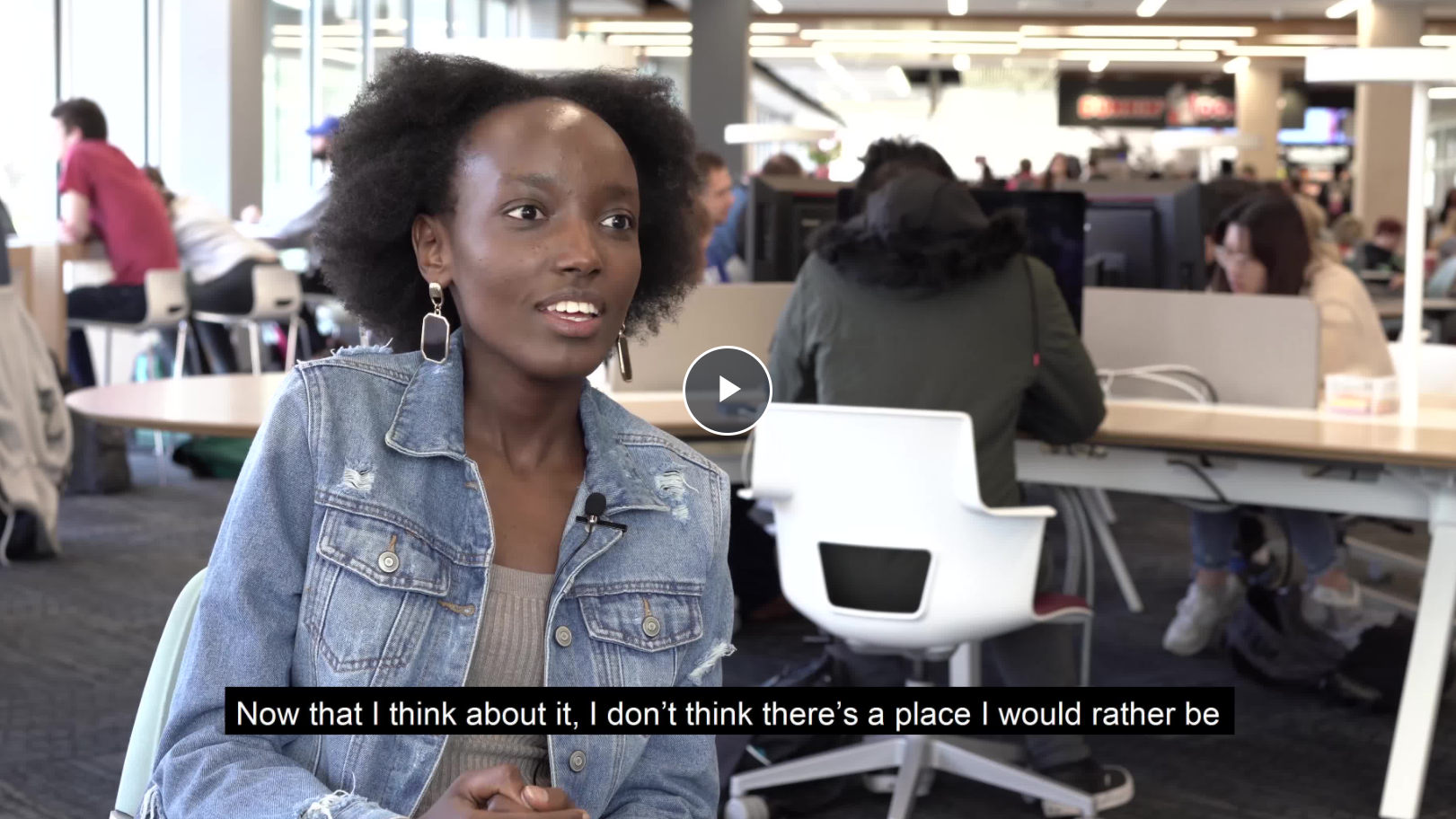 International Rwandan student sharing her graduation story